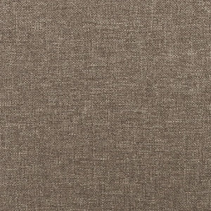 vidaXL Headboard Taupe 200 x 5 x 118/128 cm Fabric