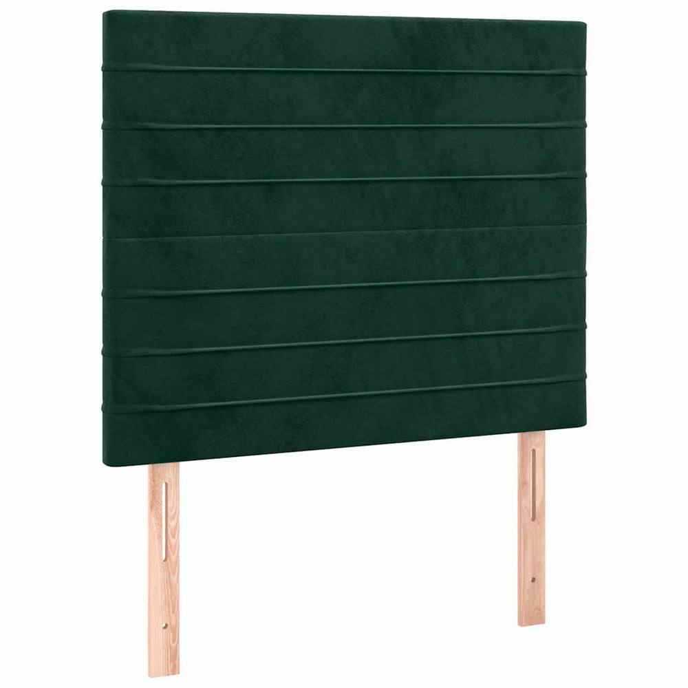 vidaXL Headboard Dark Green 80x5x118/128 cm Velvet