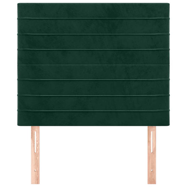 vidaXL Headboard Dark Green 80x5x118/128 cm Velvet