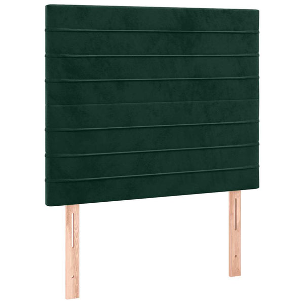 vidaXL Headboard Dark Green 90x5x118/128 cm Velvet