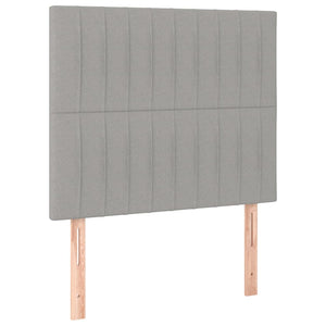 Kopfteil Hellgrau 80x5x118/128 cm Stoff