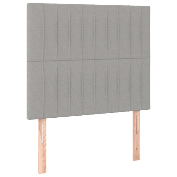 Kopfteil Hellgrau 80x5x118/128 cm Stoff