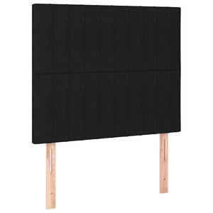 Kopfteil Schwarz 80x5x118/128 cm Stoff