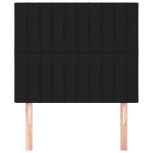 Kopfteil Schwarz 80x5x118/128 cm Stoff