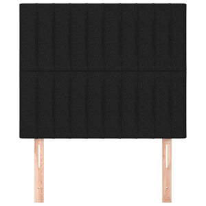 Kopfteil Schwarz 90x5x118/128 cm Stoff