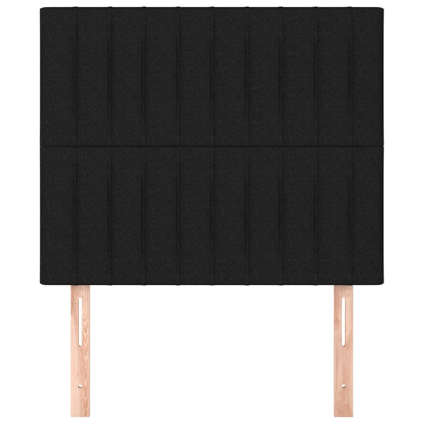 Kopfteil Schwarz 90x5x118/128 cm Stoff