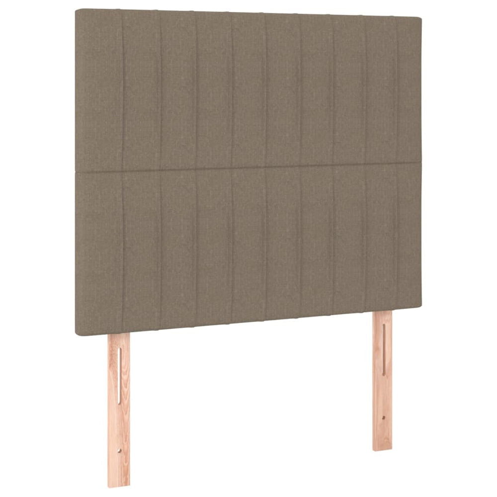 Kopfteil Taupe 90x5x118/128 cm Stoff