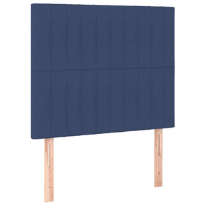 Kopfteil Blau 90x5x118/128 cm Stoff