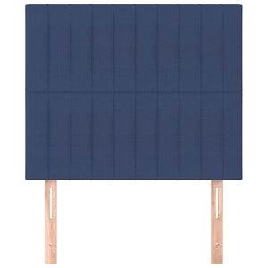 Kopfteil Blau 90x5x118/128 cm Stoff