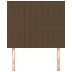 Kopfteil Dunkelbraun 100 x 5 x 118/128 cm Stoff