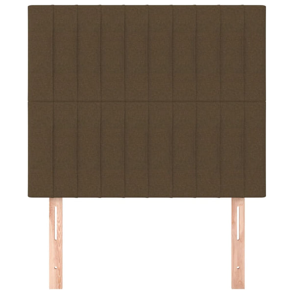 Kopfteil Dunkelbraun 100 x 5 x 118/128 cm Stoff