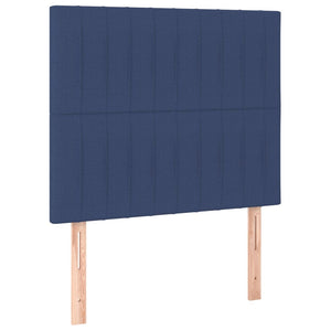 Kopfteil Blau 100 x 5 x 118/128 cm Stoff