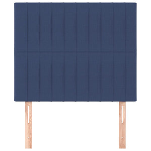 Kopfteil Blau 100 x 5 x 118/128 cm Stoff