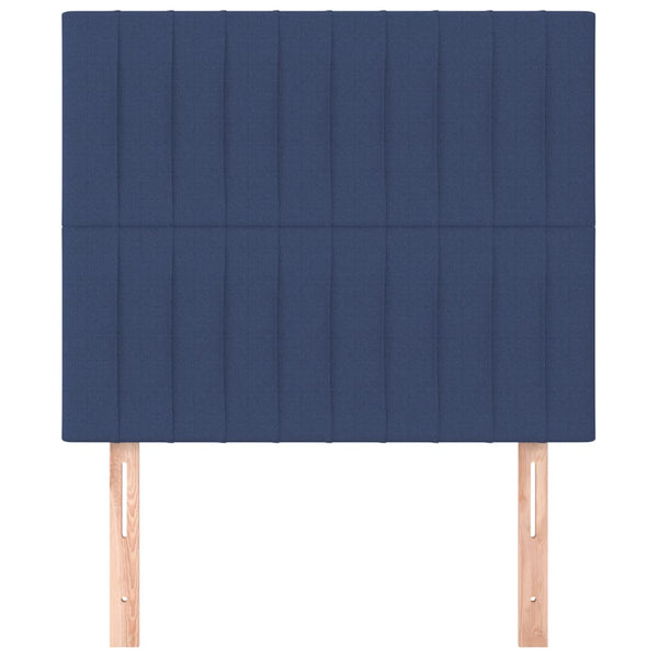 Kopfteil Blau 100 x 5 x 118/128 cm Stoff