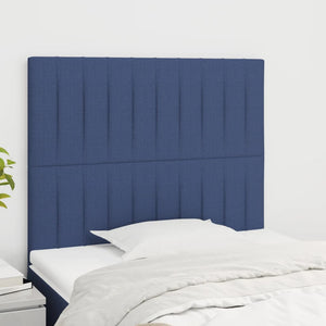 Kopfteil Blau 100 x 5 x 118/128 cm Stoff