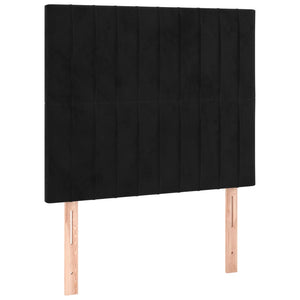 vidaXL Headboard Black 80x5x118/128 cm Velvet