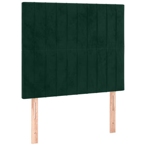 vidaXL Headboard Dark Green 80x5x118/128 cm Velvet