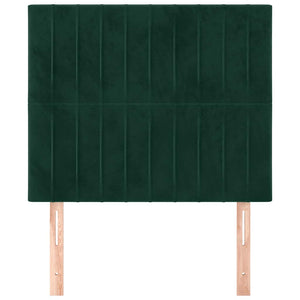 vidaXL Headboard Dark Green 80x5x118/128 cm Velvet