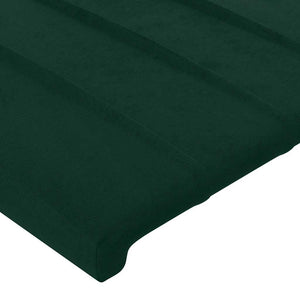 vidaXL Headboard Dark Green 180x5x118/128 cm Velvet