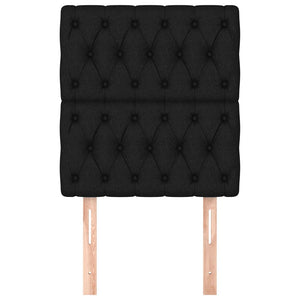 vidaXL Headboards 2 pcs. Black 80x7x78/88 cm Fabric