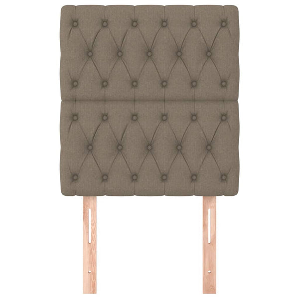 vidaXL Headboard Taupe 80x7x118/128 cm Fabric