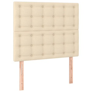 Kopfteil Creme 80x5x118/128 cm Stoff