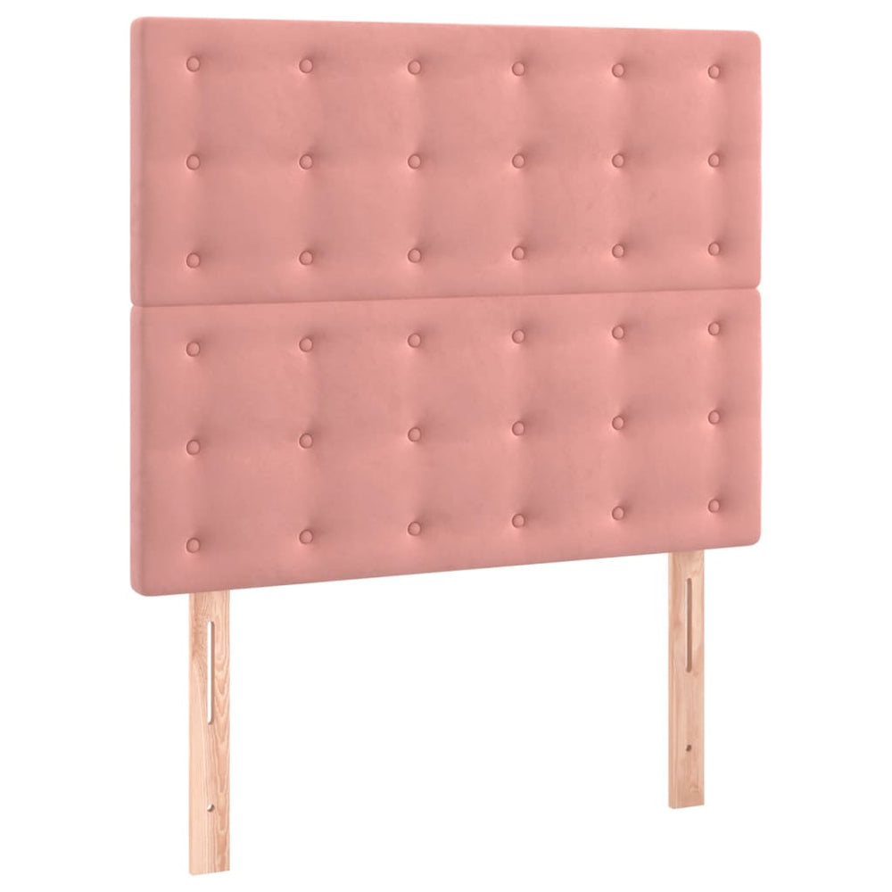Kopfteil Rosa 80x5x118/128 cm Samt