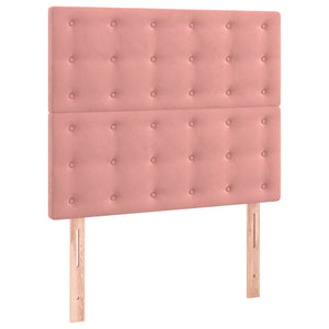 Kopfteil Rosa 90x5x118/128 cm Samt
