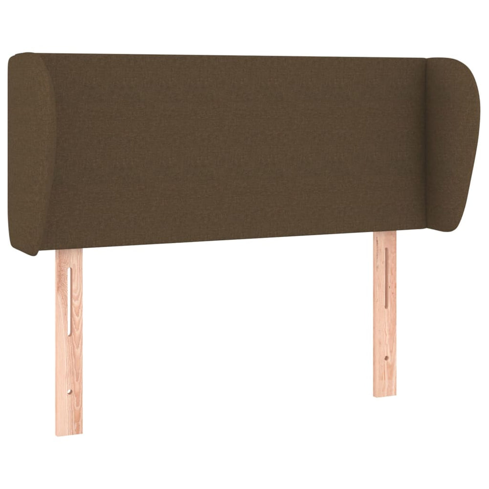 vidaXL Wingback Headboard Dark Brown 83x23x78/88 cm Fabric