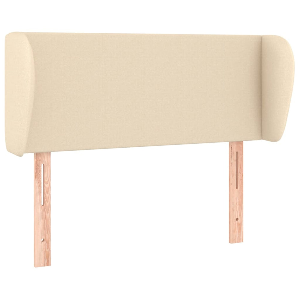vidaXL Wingback Headboard Cream 83x23x78/88 cm Fabric