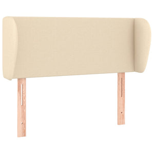 vidaXL Wingback Headboard Cream 83x23x78/88 cm Fabric
