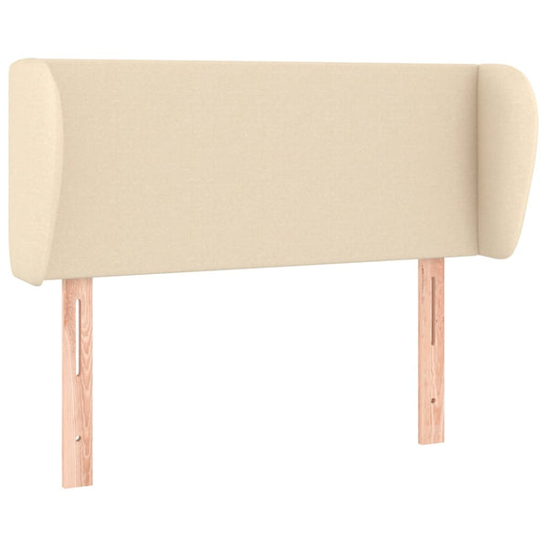 vidaXL Wingback Headboard Cream 83x23x78/88 cm Fabric