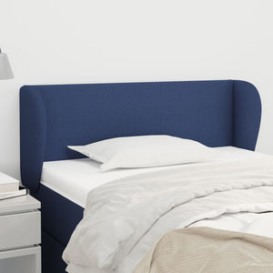 vidaXL Wingback Headboard Blue 83x23x78/88 cm Fabric