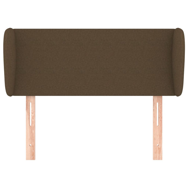 vidaXL Wingback Headboard Dark Brown 93x23x78/88 cm Fabric