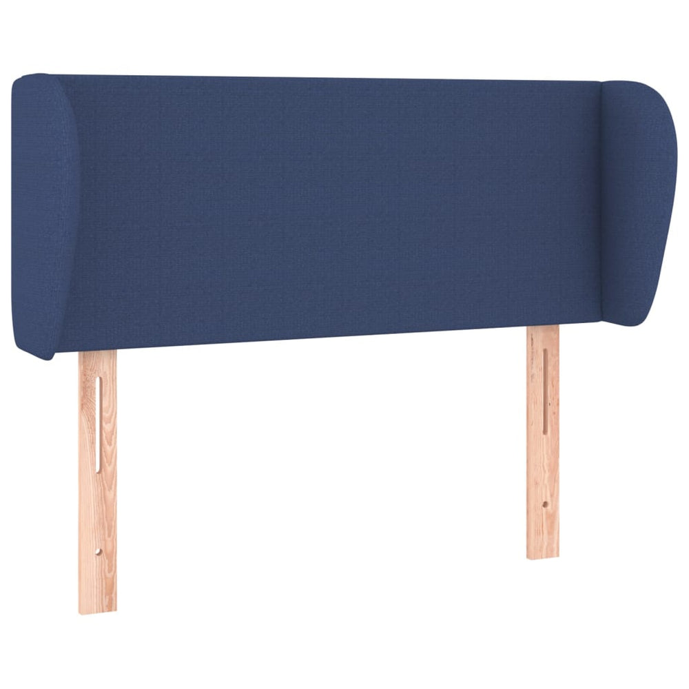 vidaXL Wingback Headboard Blue 93x23x78/88 cm Fabric