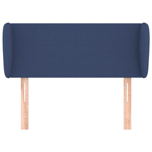 vidaXL Wingback Headboard Blue 93x23x78/88 cm Fabric
