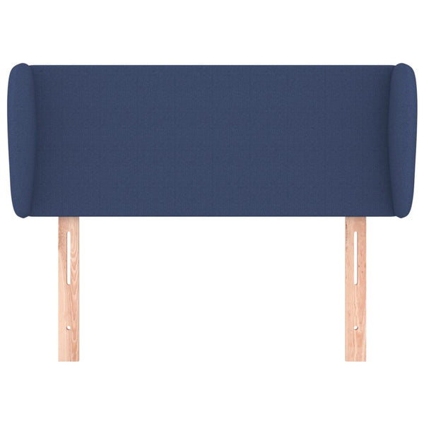 vidaXL Wingback Headboard Blue 93x23x78/88 cm Fabric