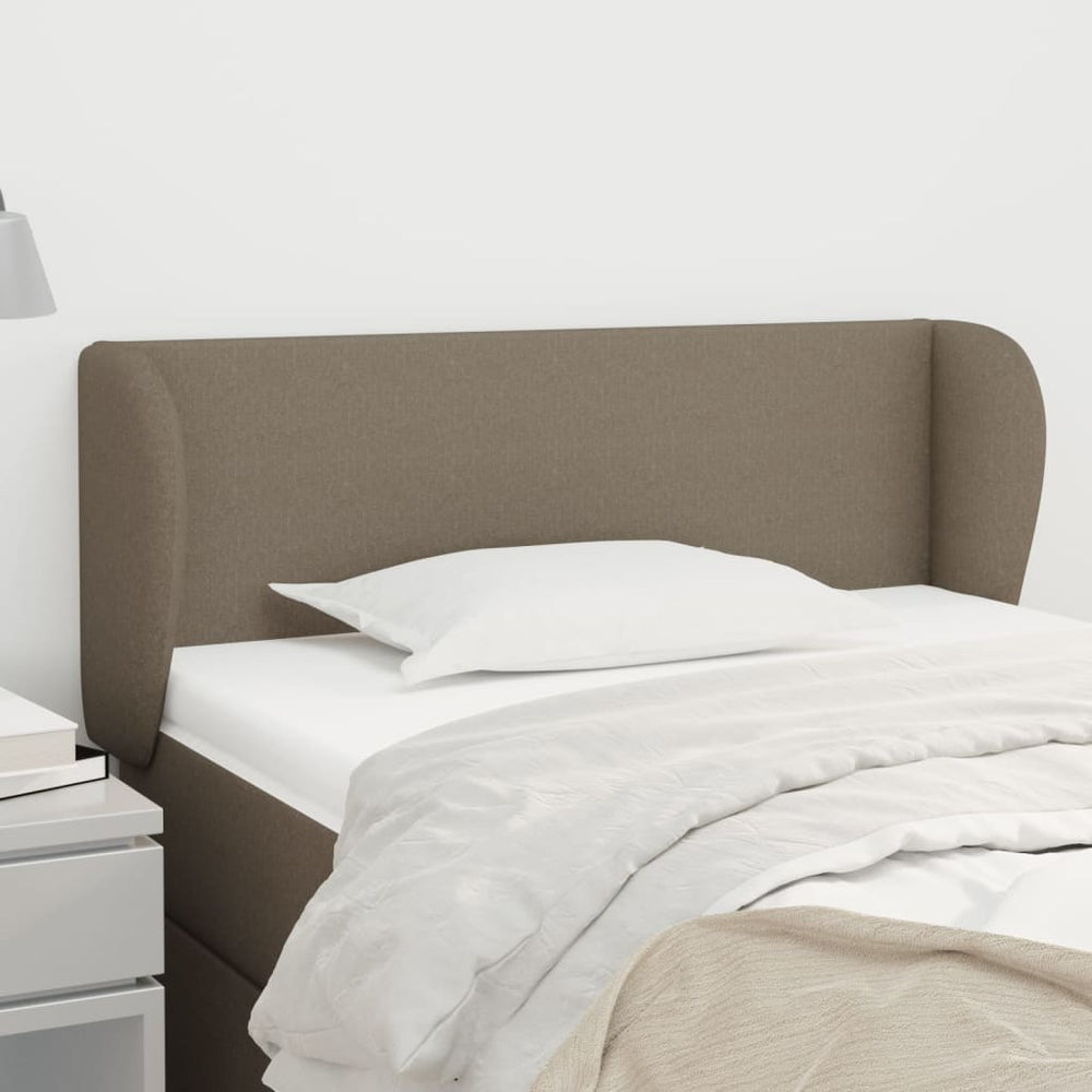 vidaXL Wingback Headboard Taupe 103x23x78/88 cm Fabric