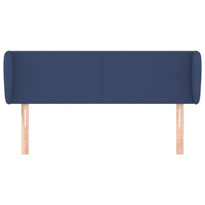 vidaXL Wingback Headboard Blue 103x23x78/88 cm Fabric