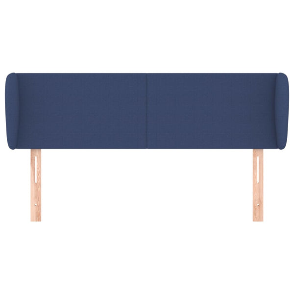 vidaXL Wingback Headboard Blue 103x23x78/88 cm Fabric
