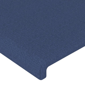 vidaXL Wingback Headboard Blue 103x23x78/88 cm Fabric