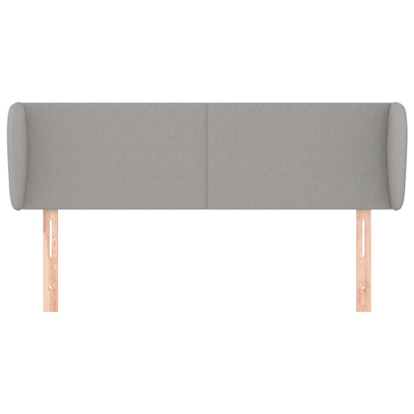 vidaXL Wingback Headboard Light Grey 147x23x78/88 cm Fabric
