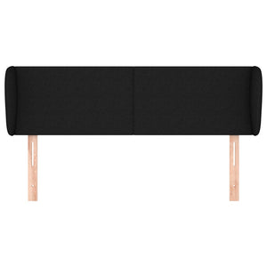vidaXL Wingback Headboard Black 147x23x78/88 cm Fabric