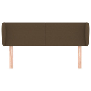 vidaXL Wingback Headboard Dark Brown 147x23x78/88 cm Fabric