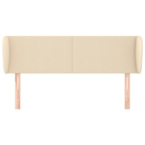 vidaXL Wingback Headboard Cream 147x23x78/88 cm Fabric