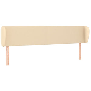vidaXL Wingback Headboard Cream 163x23x78/88 cm Fabric