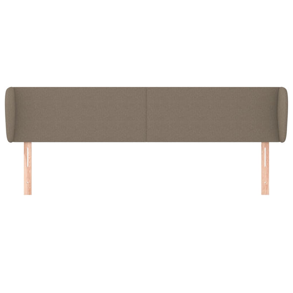 Kopfteil mit Ohren Taupe 183x23x78/88 cm Stoff