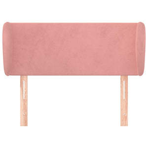 Kopfteil mit Ohren Rosa 83x23x78/88 cm Samt