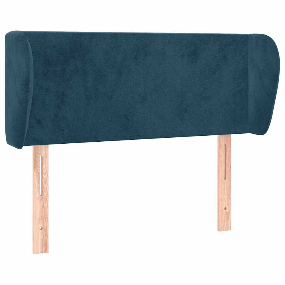 vidaXL Wingback Headboard Dark Blue 103x23x78/88 cm Velvet