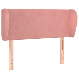 vidaXL Wingback Headboard Pink 103x23x78/88 cm Velvet